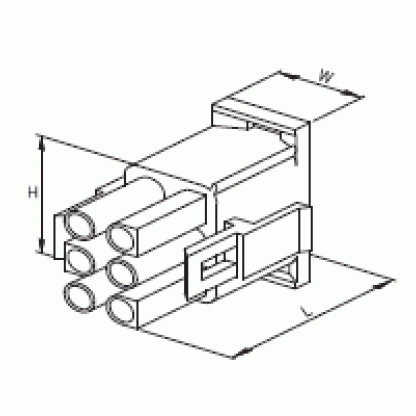 6'LI YUVARLAK KONNEKTÖR  ERKEK 